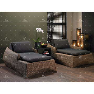 Best selling Natural wicker water hyacinth bedroom set for Indoor furniture